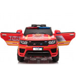 Elektrické autíčko - hasičské  SUV - nelakované - červené